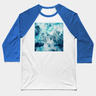 Beautiful Blue Waves 4 Baseball T-Shirt